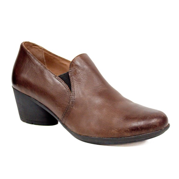 Dansko Robin Brown Leather Pumps Slip-On Clog Bootie Women's Size 38 US 8 - Picture 1 of 10